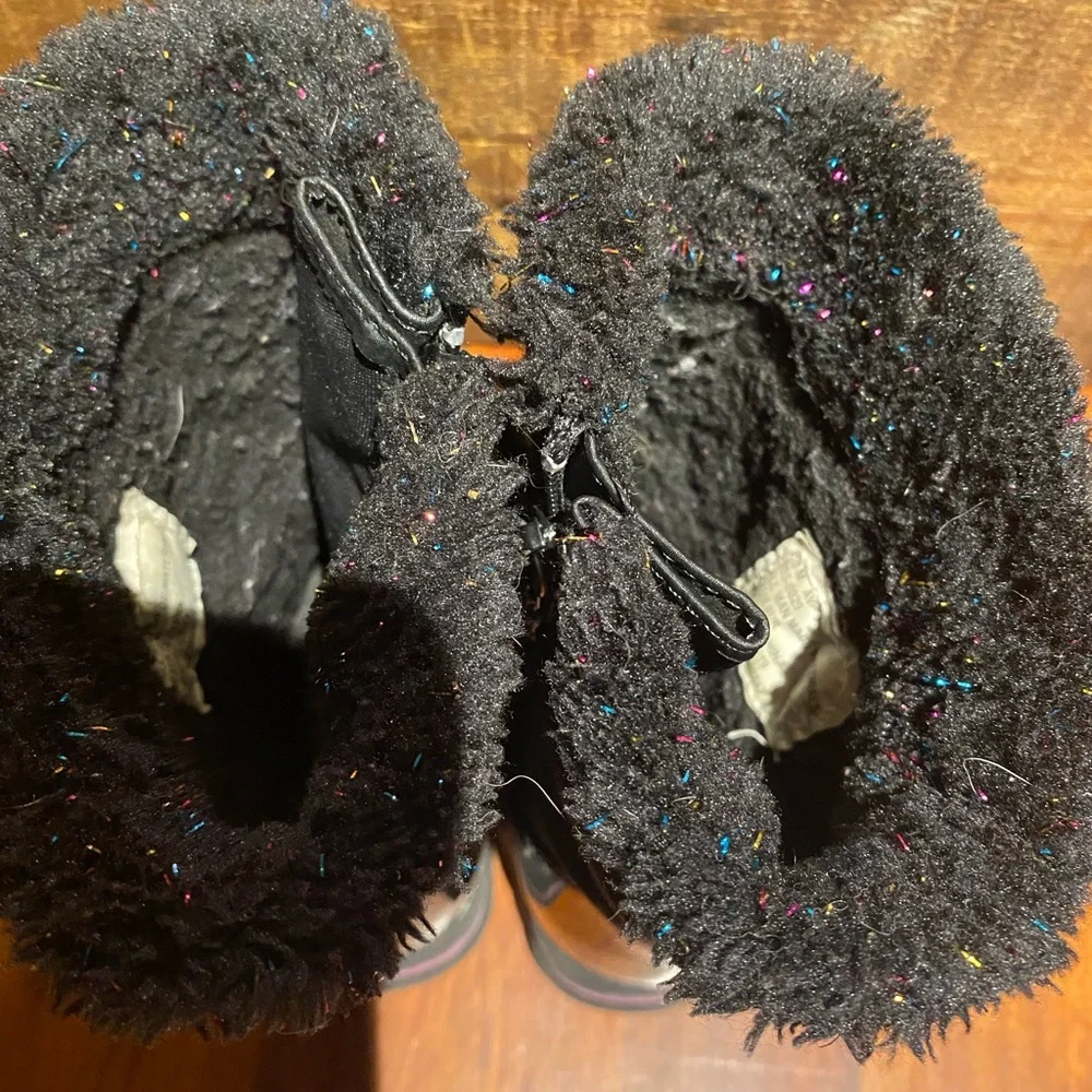 Black‎ Totes winter snow boots little girls size 10